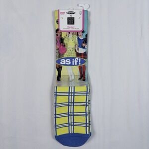 NWT ODD SOX CLUELESS "AS IF" Movie Socks Standard Women's Size 5-11 90s Icon